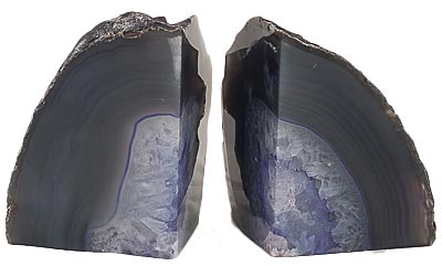 Agate book end
