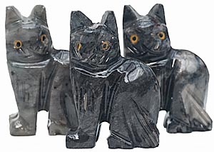 Carved SoapstoneCats