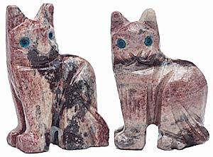 Carved SoapstoneCats